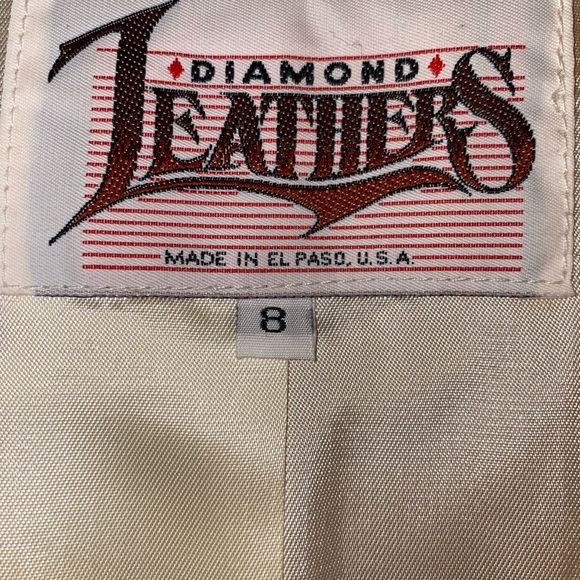 Vintage Diamond Leathers western twisted fringe beaded vest - Picture 2 of 15